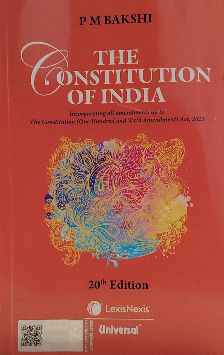 The Constitution Of India P M Bakshi 20th Edition Universal Lexis Nexis