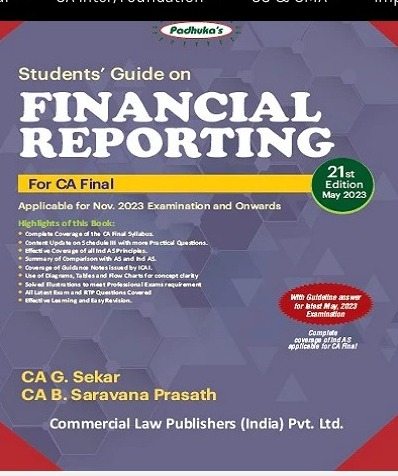 Paduka's Students Guide on Financial Reporting Applicable for nov. 2023 Examination (21th Edition)