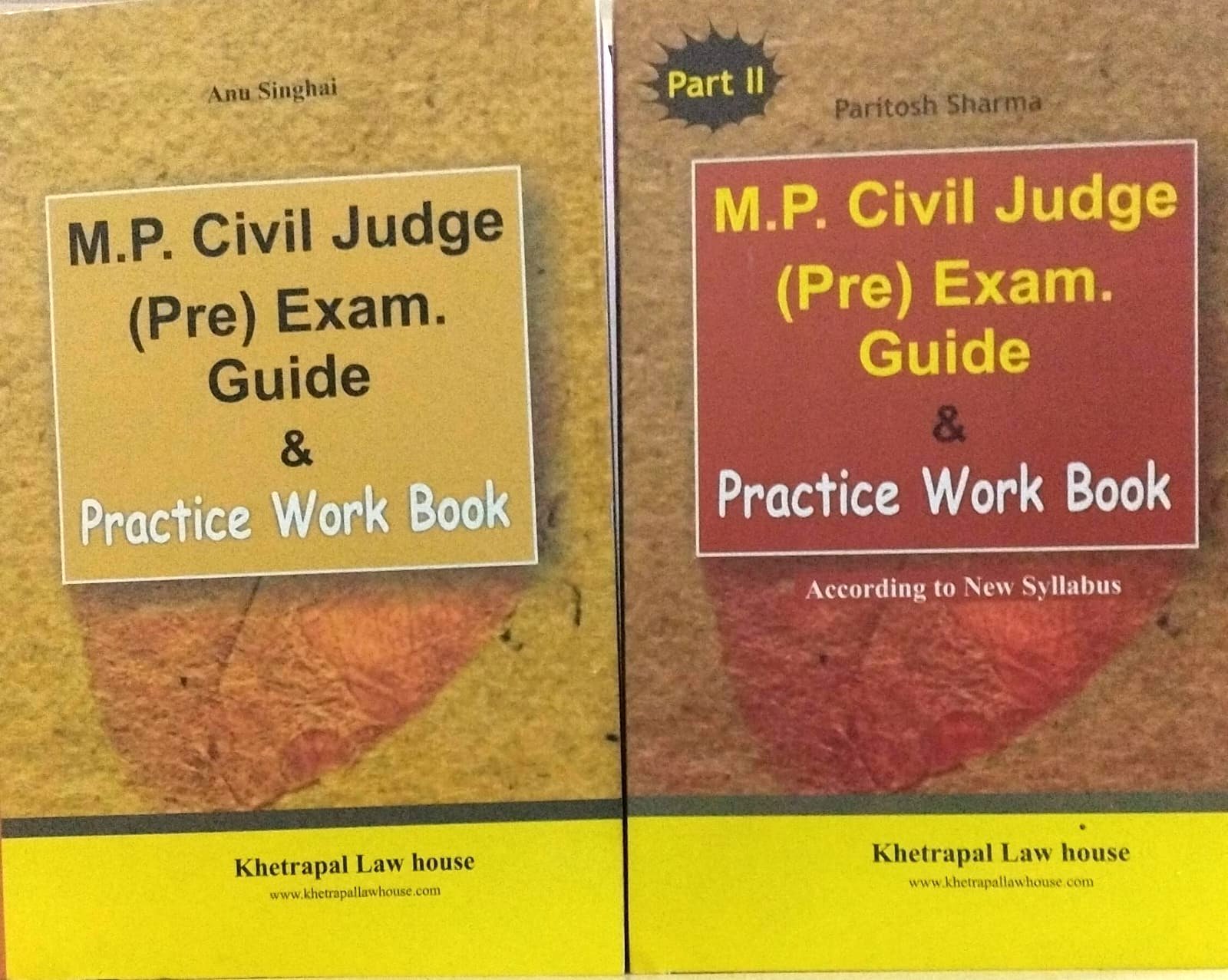 Practice Book of MP Civil Judge Pre Exam Guide Practice Work Book Combo (PARITOSH SHARMA & ANU SINGHAI)) Khetrapal Law House 