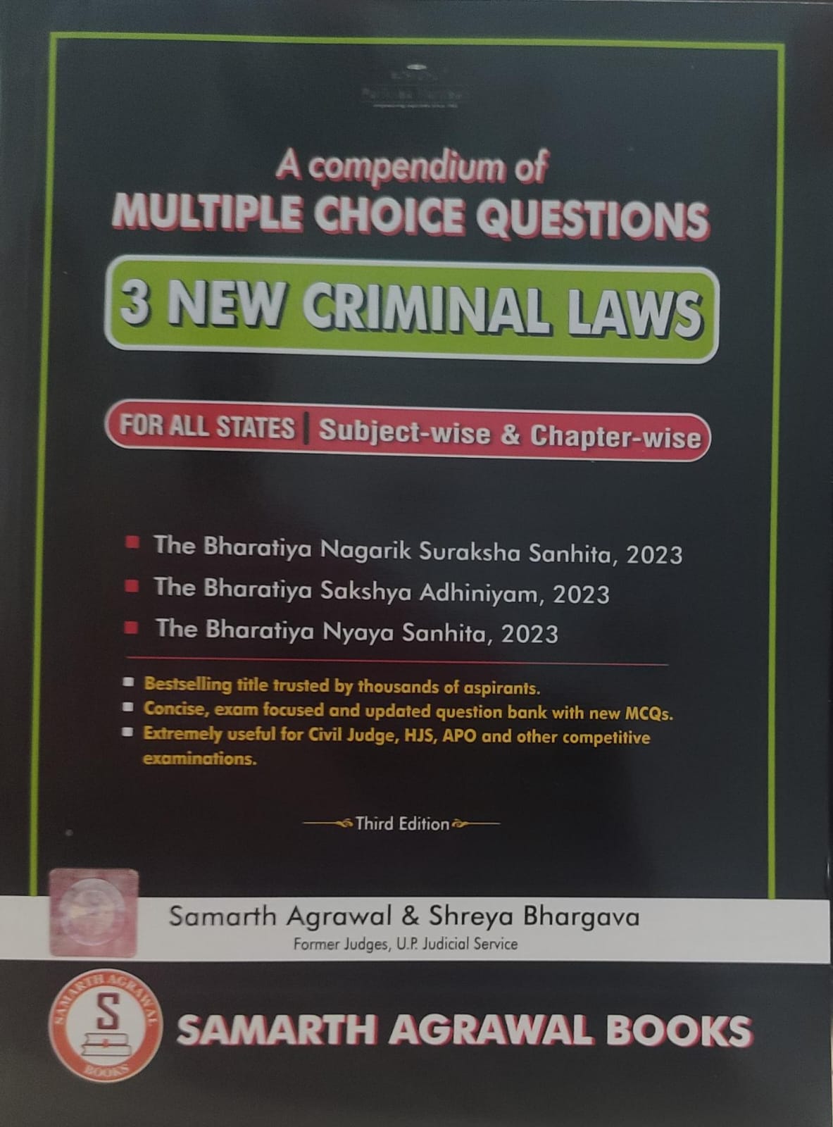 A COMPENDIUM OF MULTIPLE CHOICE QUESTIONS ON 3 NEW CRIMINAL LAWS