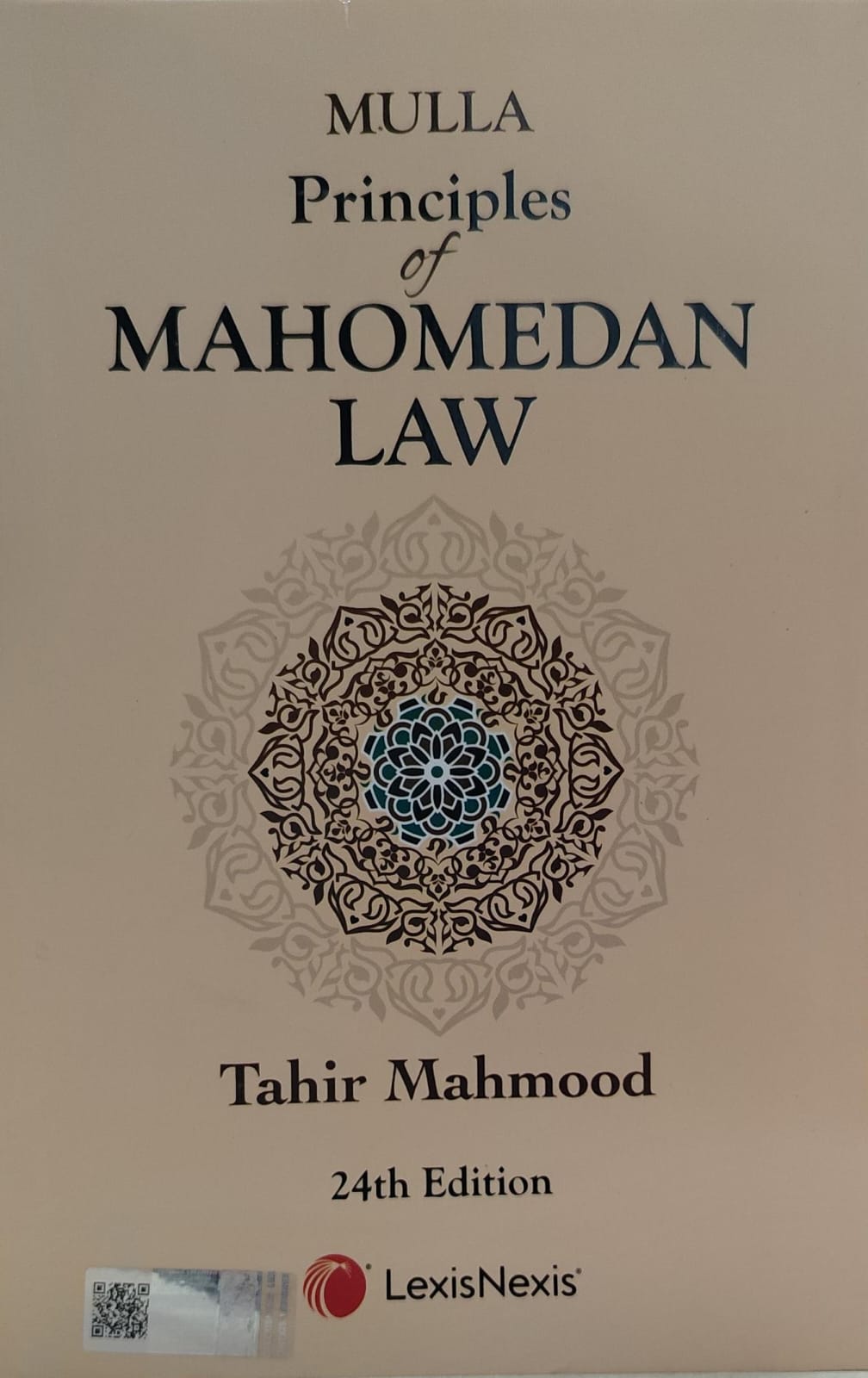 MULLA PRINCIPLES OF MAHOMEDAN LAW TAHIR MAHMOOD LEXIS NEXIS 24 TH EDITION